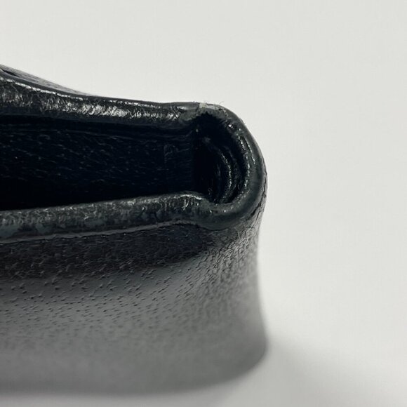 Gucci Eclipse Insignia Black Leather Compact Wallet - Preowmned - Picture 10 of 14